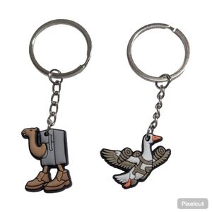 Novelty Funny Meme Inspired Italian Brainrot Keychain Set